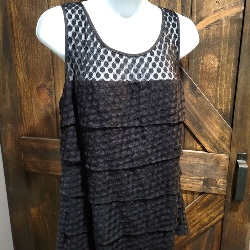 New York and company polka-dot sleevless top
